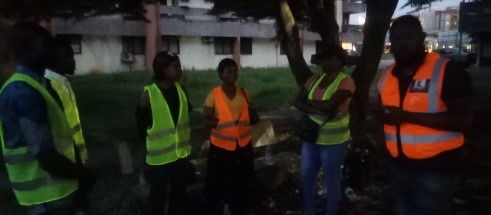 Rassemblement des participants au campus 1 de l’université de Douala, au lieu-dit Mont des Oliviers